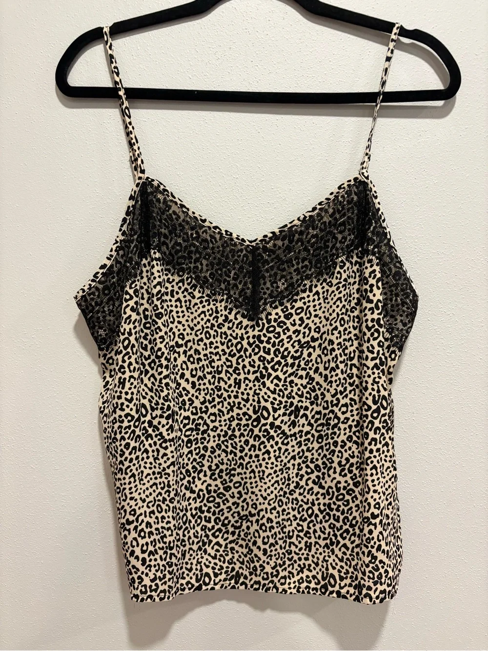 Candies XL leopard print lace tank